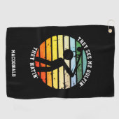 おもしろい達は俺にゴルフィンが来るのを見退職したる ゴルフタオル (横)