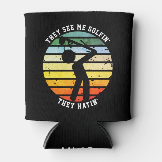 おもしろい達は俺にゴルフィンが来るのを見退職したる 缶クーラー (正面)