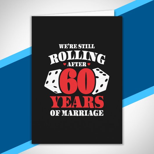 おもしろい還暦夫婦 60年の結婚記念日 カード
