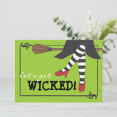 おもしろい邪悪な魔女オンブロムハローウィンパーティ 招待状 (スタンド正面)