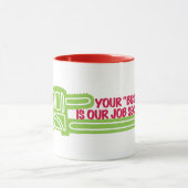 おもしろい配管会社、建築 マグカップ (中央)