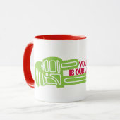 おもしろい配管会社、建築 マグカップ (正面左)