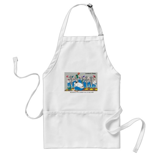 おもしろい配管工の殿堂ギフトTシャツコレクション スタンダードエプロン (正面)