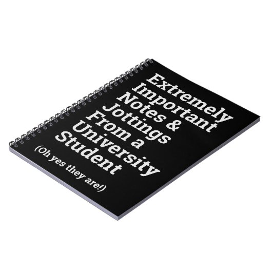おもしろい重要な大学生ノート ノートブック (左側)