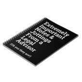 おもしろい重要な法律顧問ノートブック ノートブック (左側)