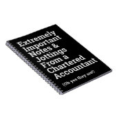 おもしろい重要公認会計士 ノートブック (右側)