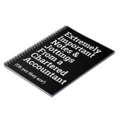 おもしろい重要公認会計士 ノートブック (左側)