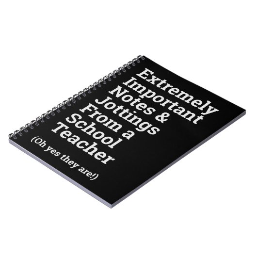 おもしろい重要学校先生手帳 ノートブック (左側)