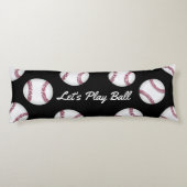 おもしろい野球の名前または文字スポーツのテーマを追加 ボディピロー (裏面)