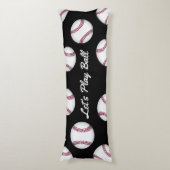 おもしろい野球の名前または文字スポーツのテーマを追加 ボディピロー (正面縦)