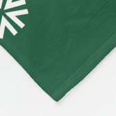 おもしろい野球クリスマスデコール フリースブランケット (角)