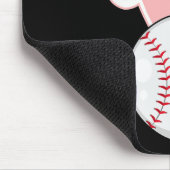 おもしろい野球バニーイースターキッズボーイズ幼児 マウスパッド (コーナー)