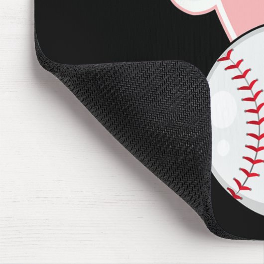 おもしろい野球バニーイースターキッズボーイズ幼児 マウスパッド (コーナー)