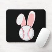 おもしろい野球バニーイースターキッズボーイズ幼児 マウスパッド (マウス)