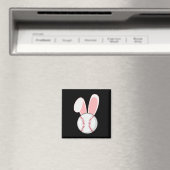 おもしろい野球バニーイースターキッズボーイズ幼児 マグネット (インサイチュ (食洗機))