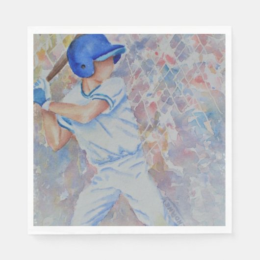 おもしろい野球パーティー スタンダードランチョンナプキン (正面)