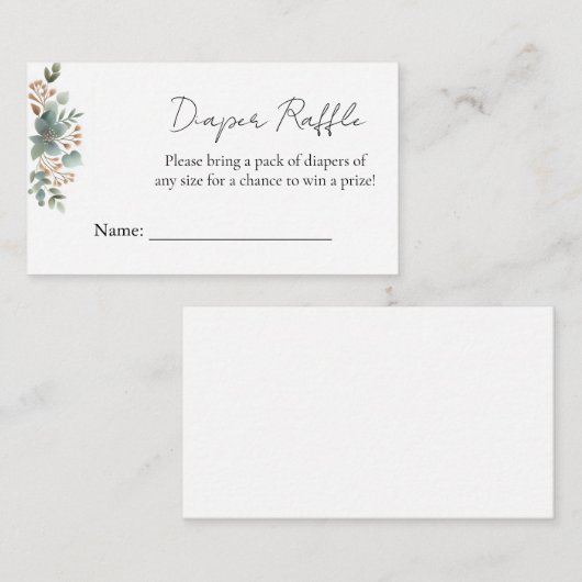 おもしろい野生の母親の木の森の赤ちゃんシャワー エンクロージャーカード (正面/裏面)