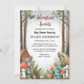 おもしろい野生の母親の木の森の赤ちゃんシャワー 招待状 (正面)