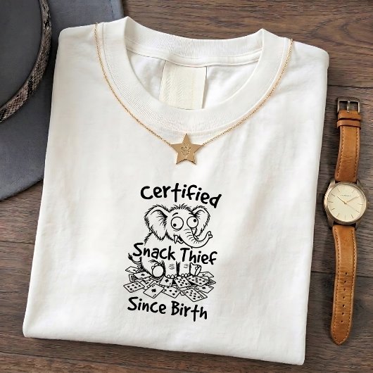 おもしろい野生の象Tシャツ Tシャツ