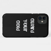 おもしろい金ゴールドことわざ Case-Mate iPhoneケース (裏面(横))