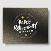 おもしろい金ゴールドグリッタースターズリタイアニューアドベンチャーズ ゲストブック (正面)