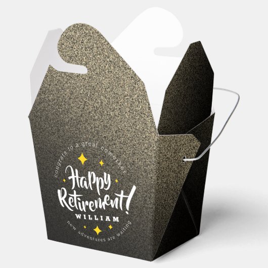 おもしろい金ゴールドグリッタースターズリタイアニューアドベンチャーズ フェイバーボックス (オープン)