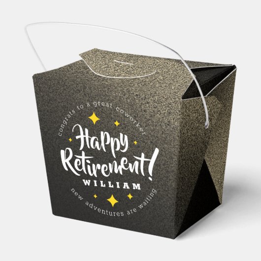 おもしろい金ゴールドグリッタースターズリタイアニューアドベンチャーズ フェイバーボックス (裏面サイド)