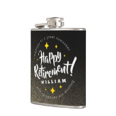 おもしろい金ゴールドグリッタースターズリタイアニューアドベンチャーズ フラスク (左)