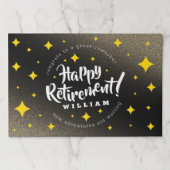 おもしろい金ゴールドグリッタースターズリタイアニューアドベンチャーズ ペーパーパッド (正面)