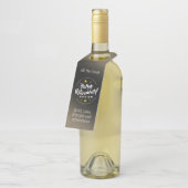 おもしろい金ゴールドグリッタースターズリタイアニューアドベンチャーズ ボトルネックタグ (アングル)