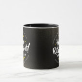 おもしろい金ゴールドグリッタースターズリタイアニューアドベンチャーズ マグカップ (中央)