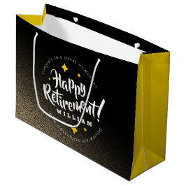 おもしろい金ゴールドグリッタースターズリタイアニューアドベンチャーズ ラージペーパーバッグ