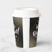 おもしろい金ゴールドグリッタースターズリタイアニューアドベンチャーズ 紙コップ (右)