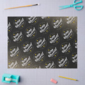 おもしろい金ゴールドグリッタースターズリタイアニューアドベンチャーズ 薄葉紙 (クラフト)