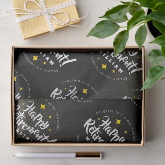 おもしろい金ゴールドグリッタースターズリタイアニューアドベンチャーズ 薄葉紙 (ギフト)