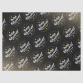 おもしろい金ゴールドグリッタースターズリタイアニューアドベンチャーズ 薄葉紙 (正面)