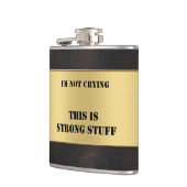 おもしろい金ゴールドフェイク革 フラスク (左)