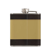 おもしろい金ゴールドフェイク革 フラスク (裏面)