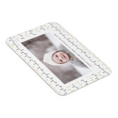 おもしろい金ゴールドブラッククリスマスオーナメントシンプルホワイト マグネット (右側)