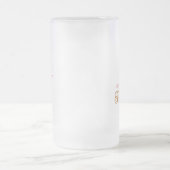 おもしろい金ゴールド付き母趾 フロストグラスビールジョッキ (中央)