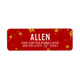 おもしろい金ゴールド星 |住所 シール