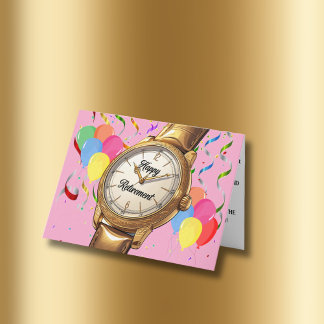 おもしろい金ゴールド時計祝退職 カード