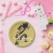 おもしろい金ゴールド消防士退職紙プレート ペーパープレート (パーティー)