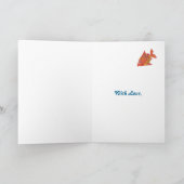 おもしろい金魚魚類カスタム誕生日カード カード (内部)