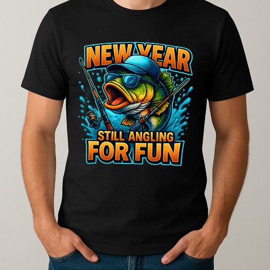 おもしろい釣り好きのクールなパパ Tシャツ