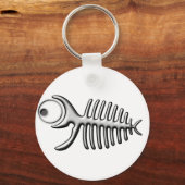 おもしろい釣り骨 – キーチェーン (正面)