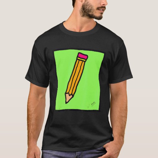 おもしろい鉛筆 Tシャツ (正面)