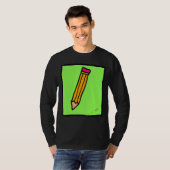 おもしろい鉛筆 Tシャツ (正面フル)