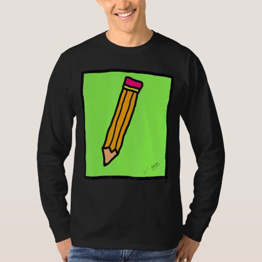 おもしろい鉛筆 Tシャツ (正面)