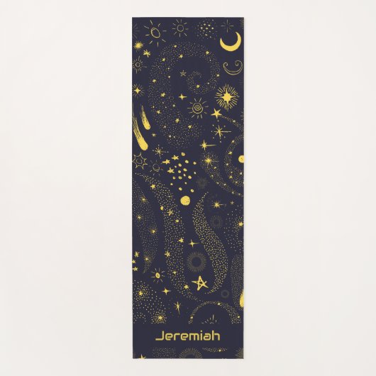 おもしろい銀河系遠くに遠パーソナライズされた外空間 ヨガマット (正面)